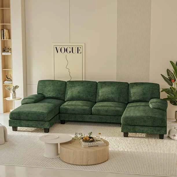 Brand New U-Shaped Chenille Sectional Sofa - photo 4