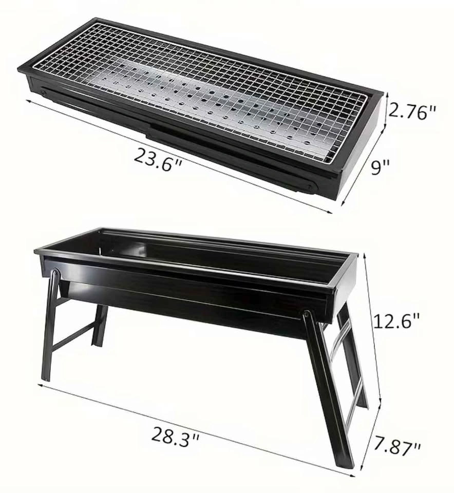 Brand New Heavy-Duty Portable Stainless Steel Charcoal Grill - photo 2