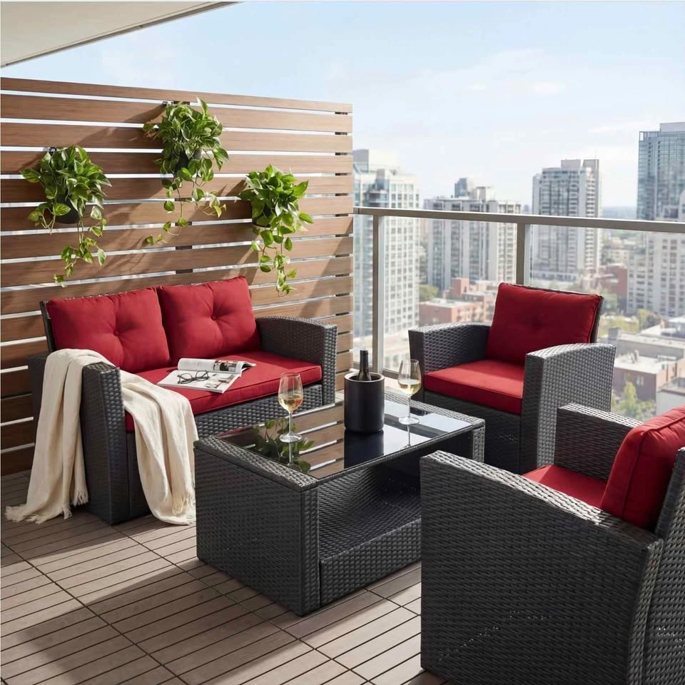 Brand new 4pc patio conversation set in box - photo 2