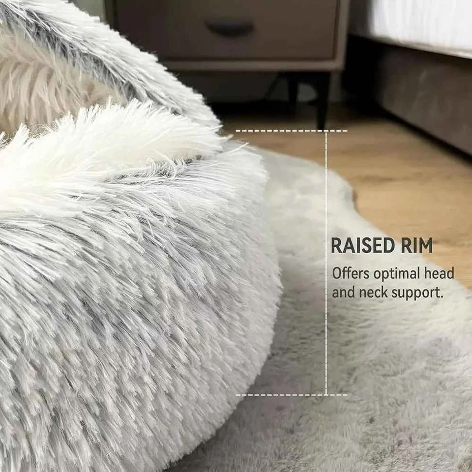 Plush Hooded Pet Bed - photo 2