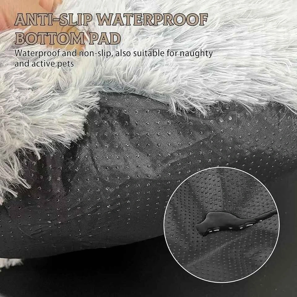 Plush Hooded Pet Bed - photo 4