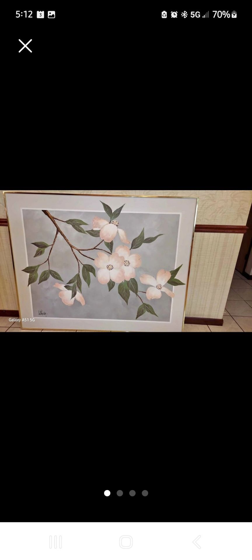 Framed Floral Wall Art Print