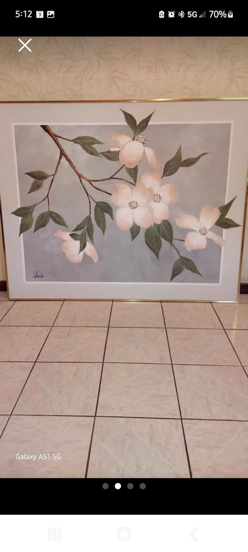 Framed Floral Wall Art Print - photo 2