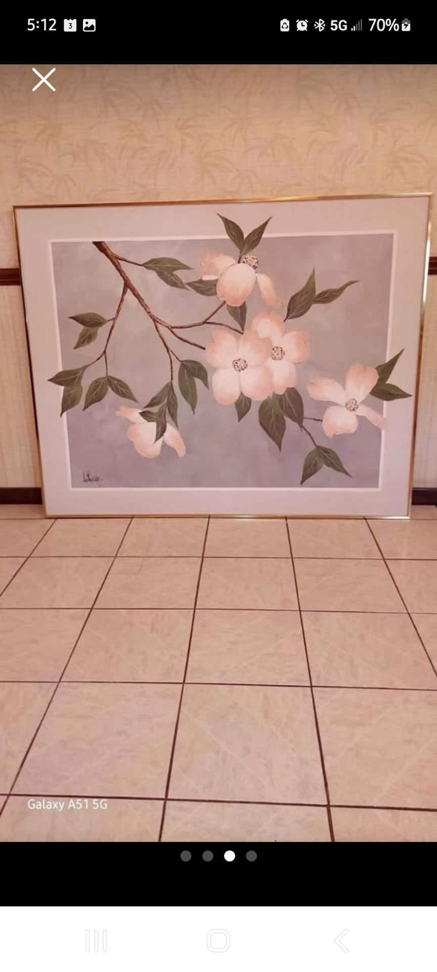 Framed Floral Wall Art Print - photo 3