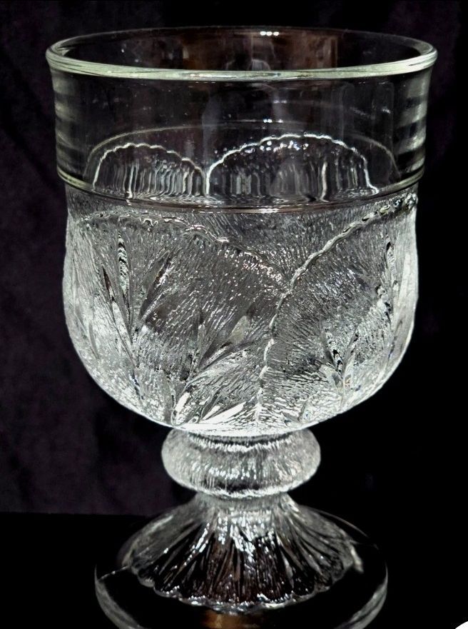 Indiana pebble glass goblets