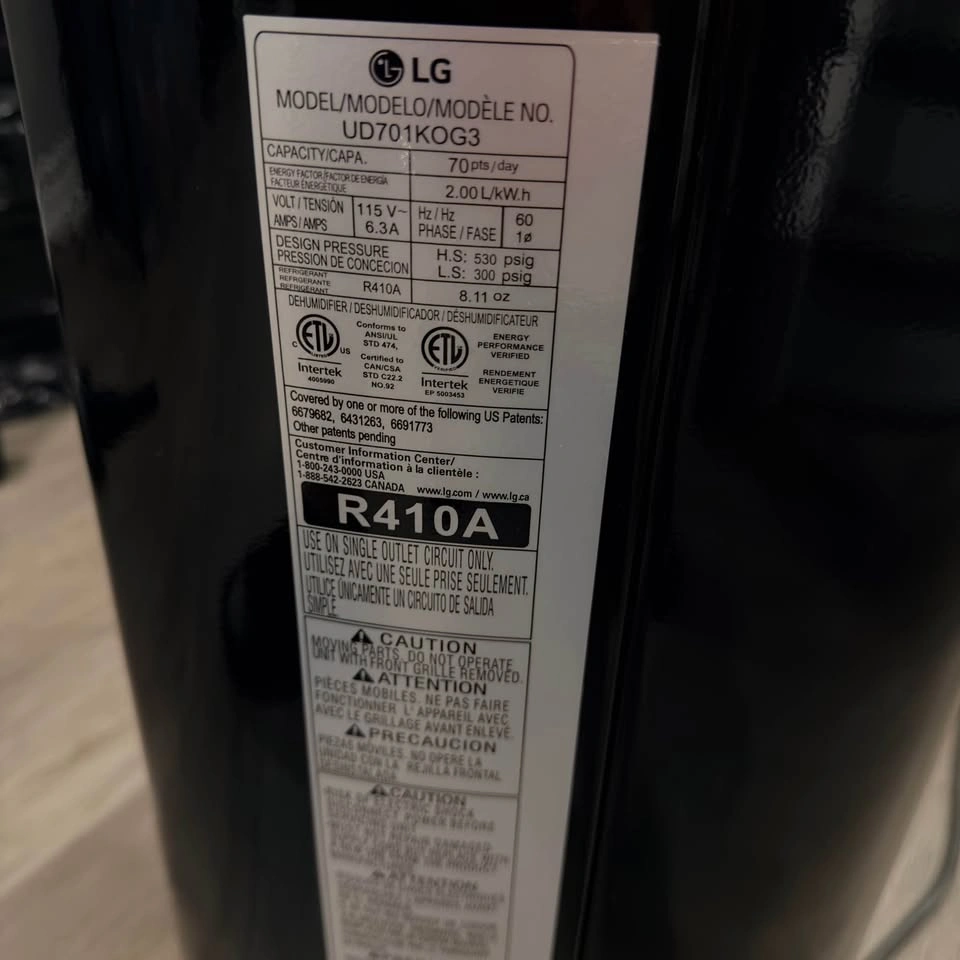 LG UD701KOG3 Dehumidifier - photo 3