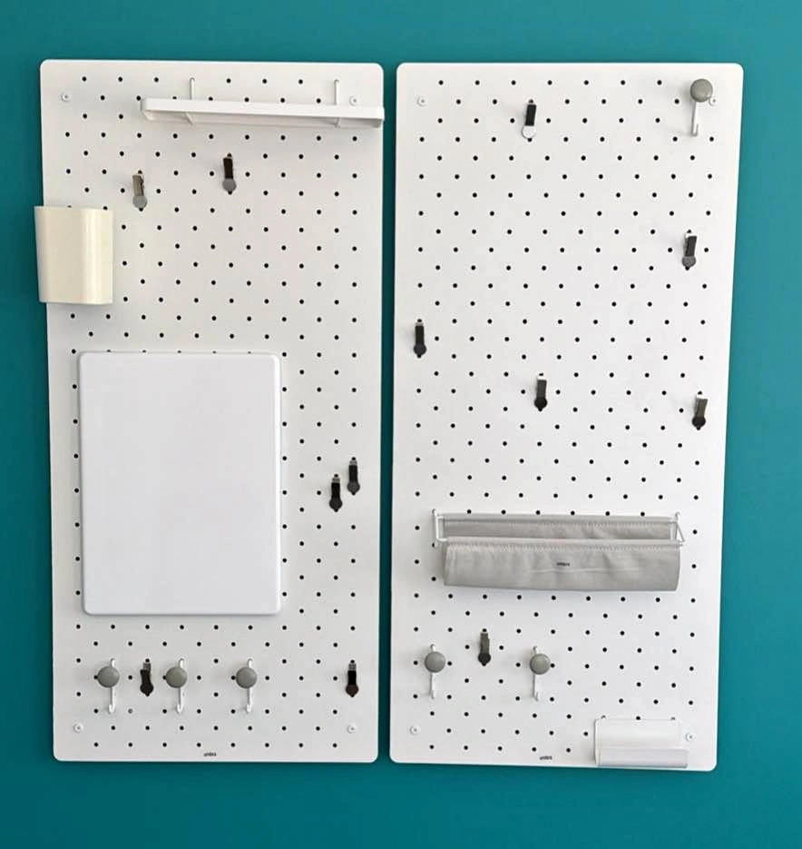 Pegboard with accessories