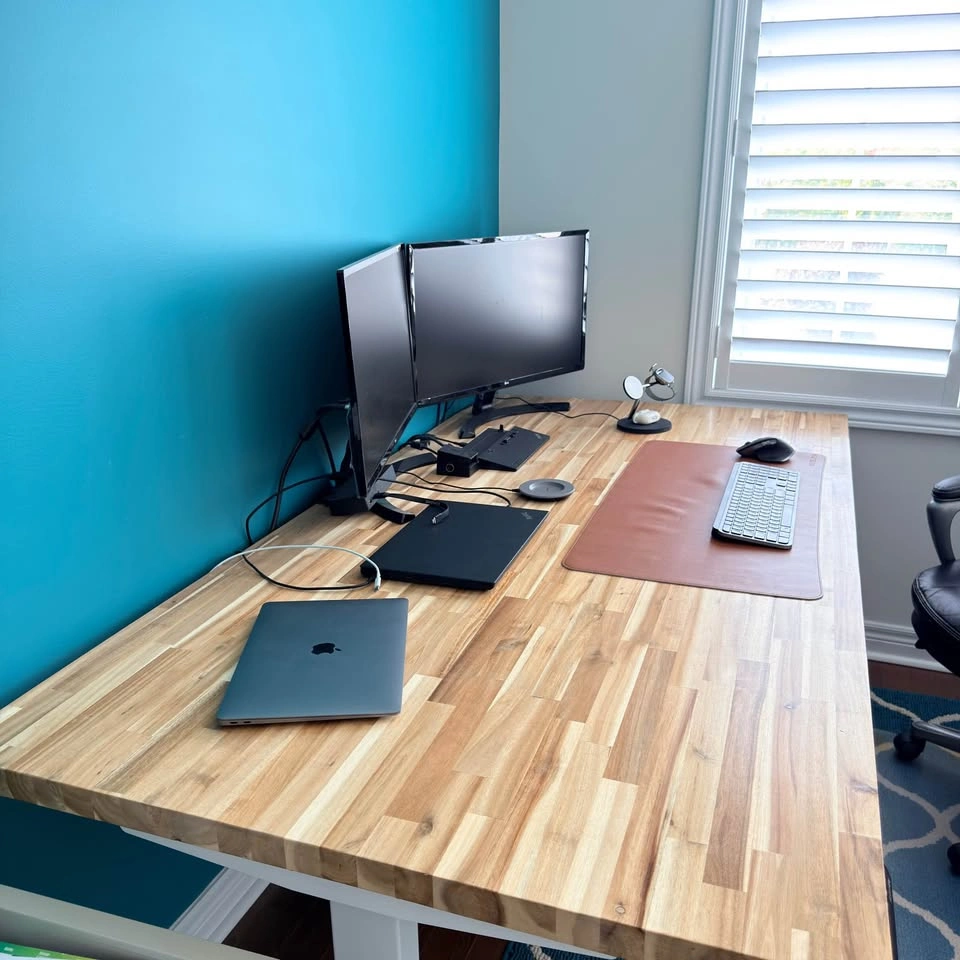 Extra wide standing desk 39” wide 74” long - photo 2