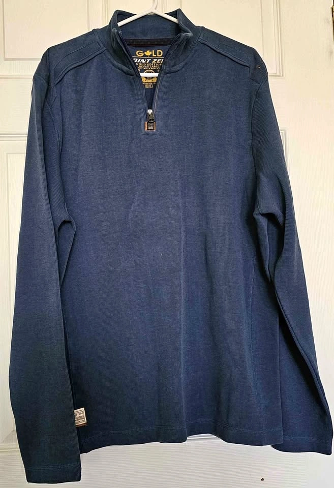 Brand New Point Zero Gold Edition Men's 1/4 Zip Pullover - L