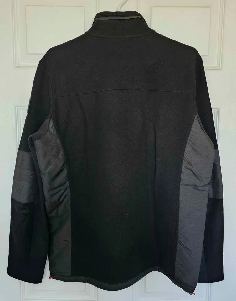 Calvin Klein Men's Mixed Media 1/4 Zip Pullover Sweater - Size M - photo 2