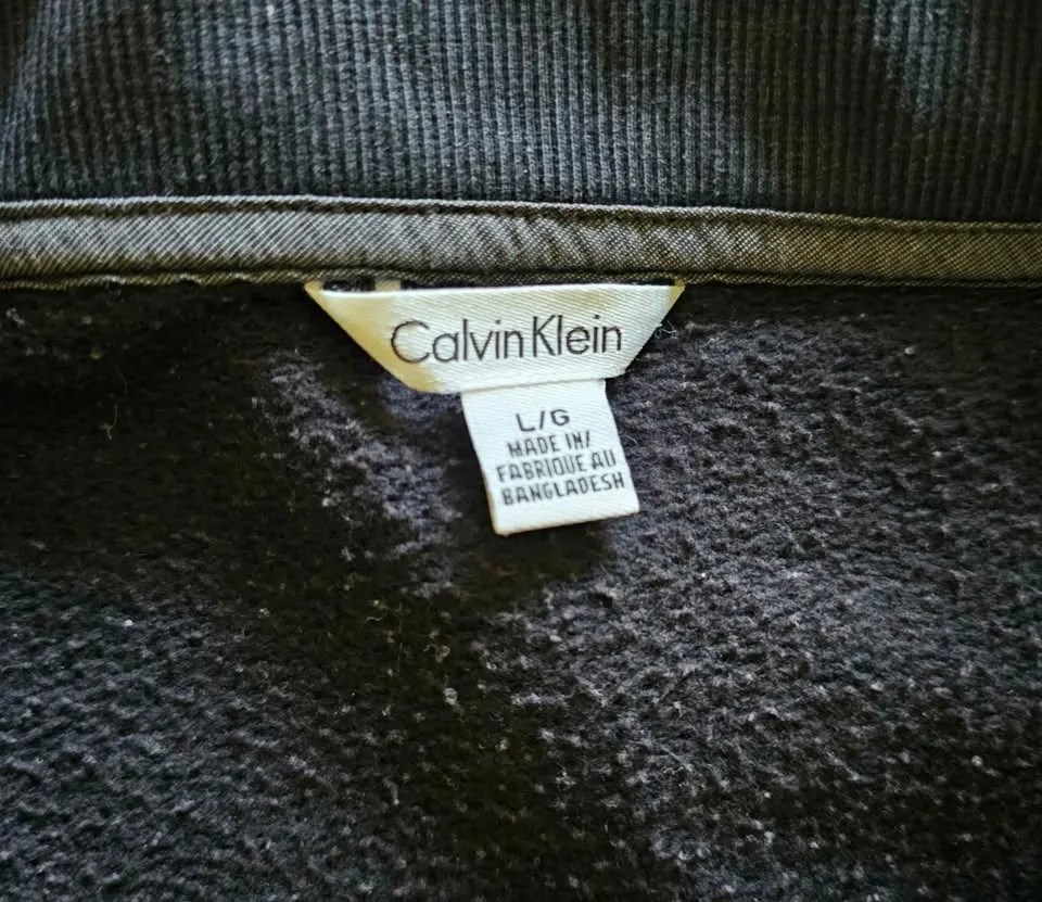 Calvin Klein Men's 1/4 Zip Cotton-Blend Fleece Pullover - Size L - photo 2