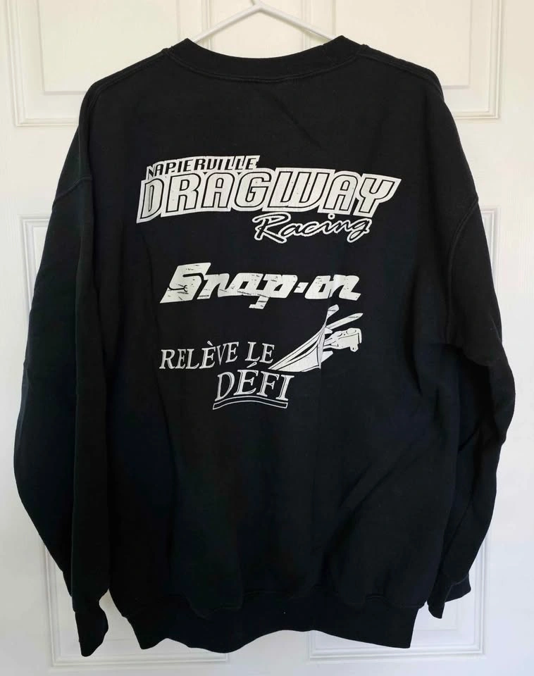 Vintage Napierville Dragway Snap-on Racing Crewneck - Size L - photo 2
