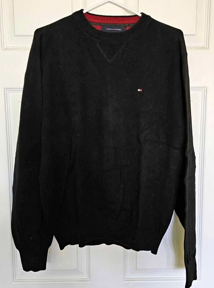 Tommy Hilfiger Men's 100% Cotton Knit Crewneck Sweater - Size M