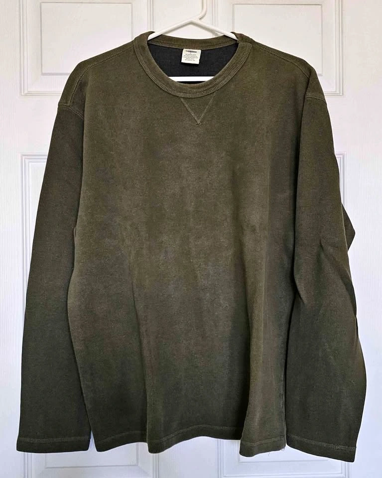 Old Navy Men's 100% Cotton Crewneck Long Sleeve Shirt - Size L