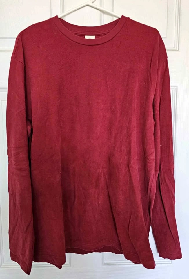 Old Navy Men's 100% Cotton Long Sleeve Crewneck T-Shirt - Size L