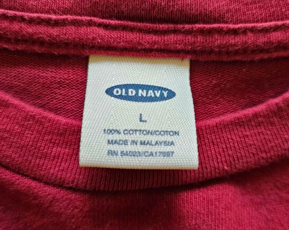 Old Navy Men's 100% Cotton Long Sleeve Crewneck T-Shirt - Size L - photo 2