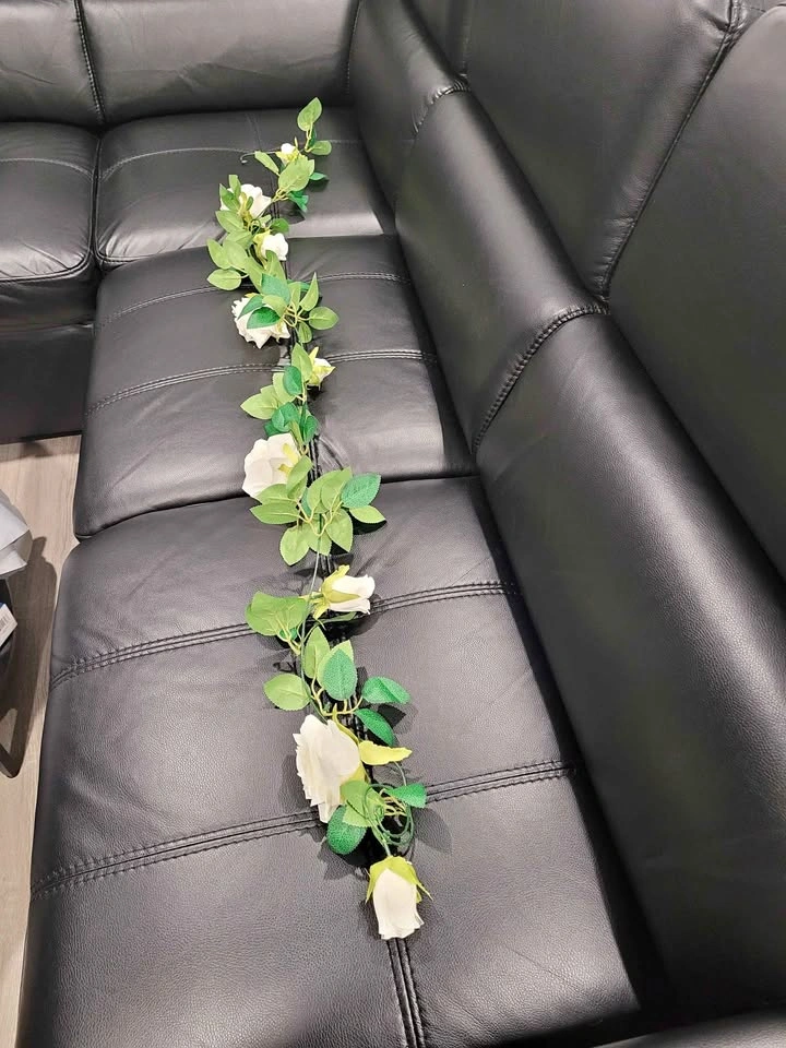 Artificial White Rose Garlands