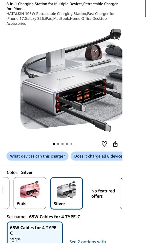 8-in-1 Charging Station for Multiple Devices