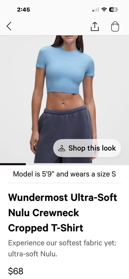 Lululemon Hotty Hot shorts size 2 and Crop Top - photo 5