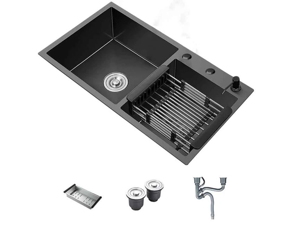 Brand new Black Kitchen Sink 28x16x8.3 inch Undermount - photo 3