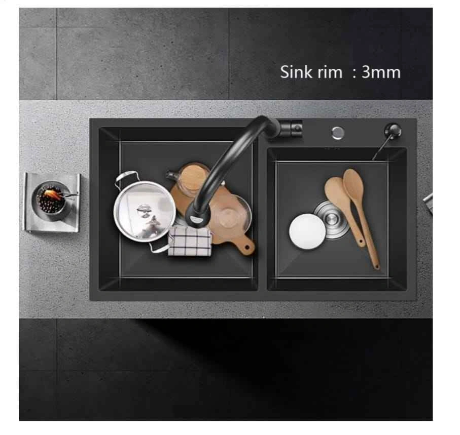 Brand new Black Kitchen Sink 28x16x8.3 inch Undermount - photo 5