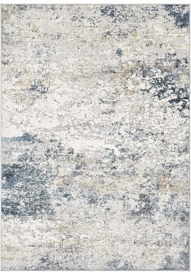 Brand new Modern 10x14 Washable Area Rug - Neutral Beige/Blue - photo 5