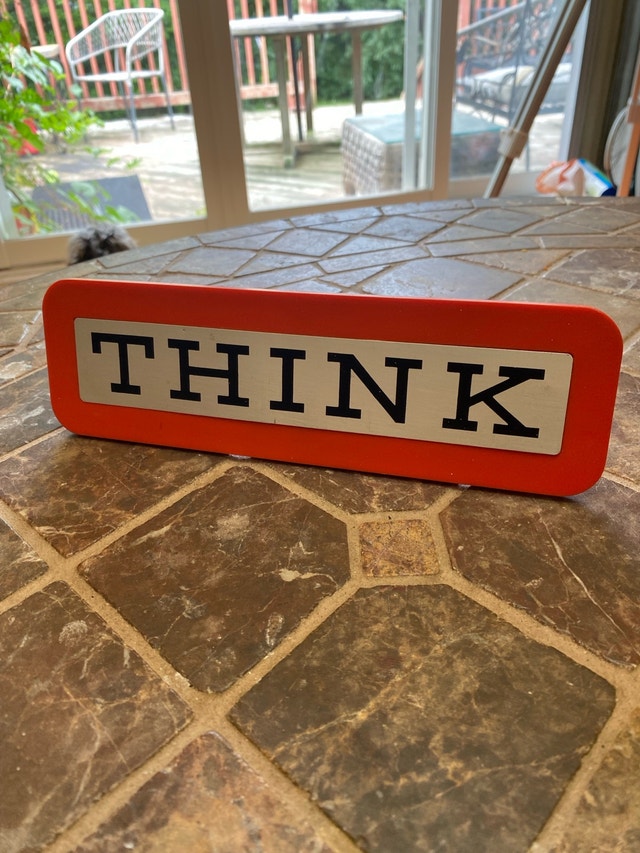 IBM promotional sign