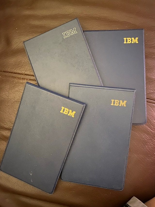 VTG c. 1960, IBM notepad covers