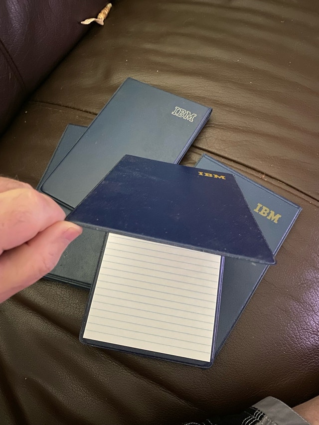 VTG c. 1960, IBM notepad covers - photo 2