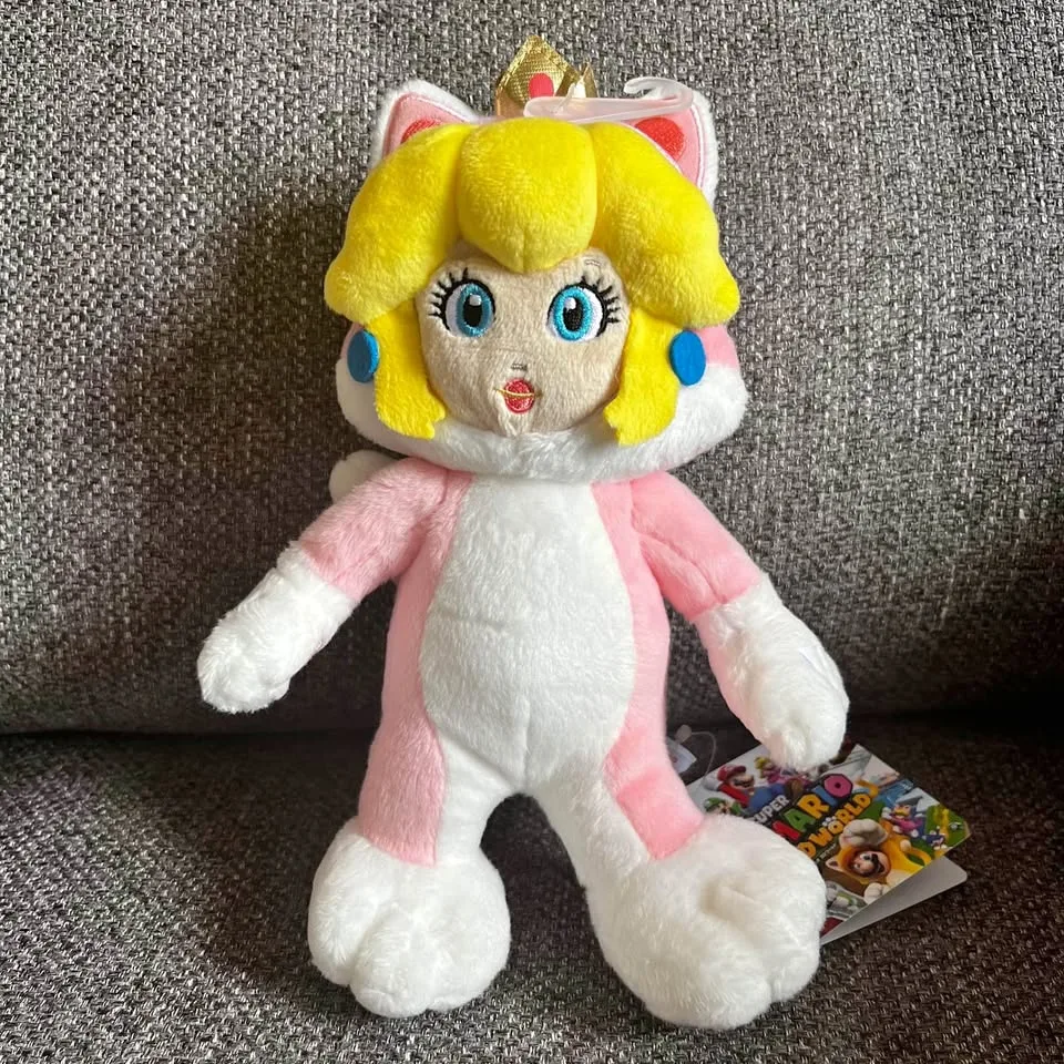 NINTENDO Mario Neko Cat Princess Peach Plush thumbnail