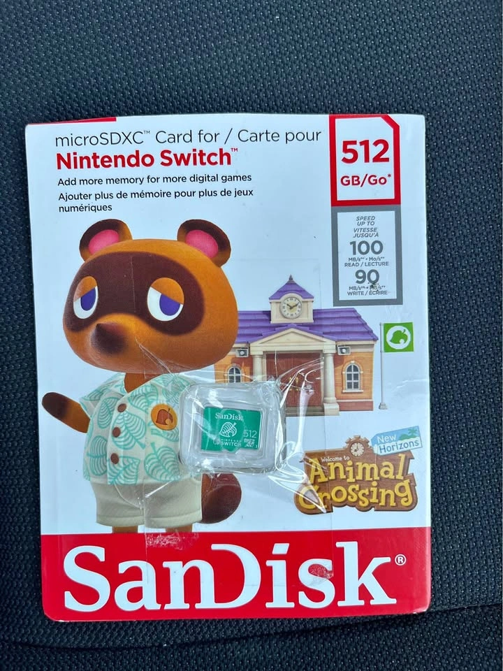 SanDisk 512GB microSDXC Card for Nintendo Switch Animal Crossing