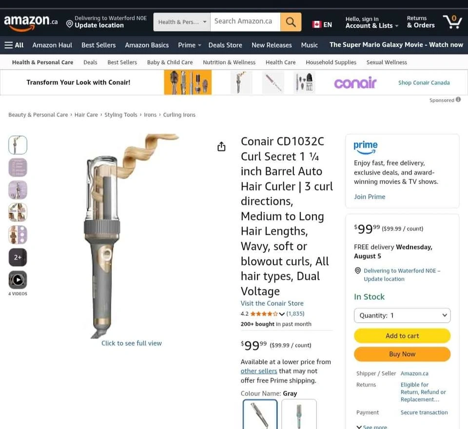 Conair InfinitiPro Curl Secret 1 1/4 inch Auto Hair Curler - photo 2