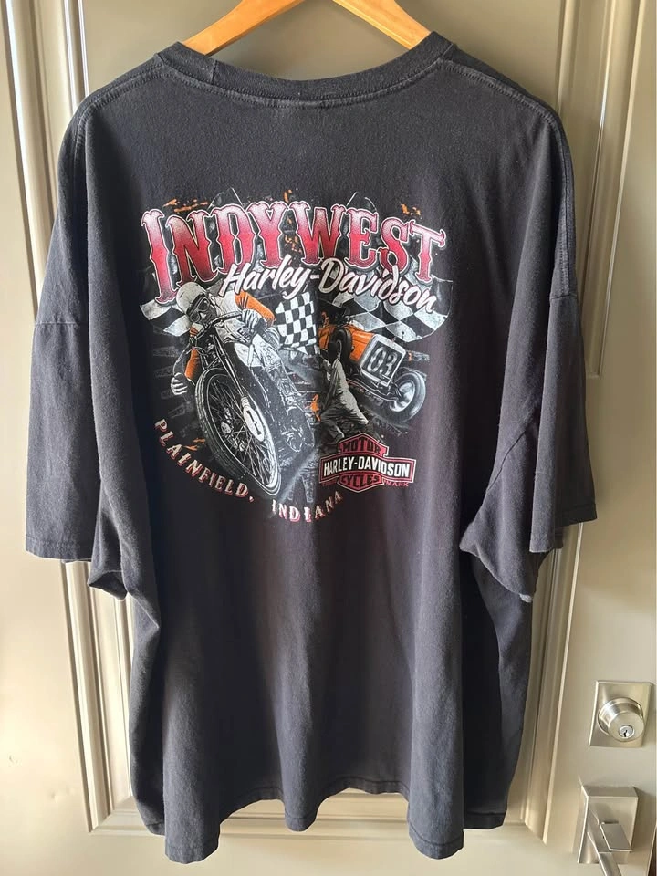 Vintage Men’s Harley-Davidson T-Shirt – Indy West – 3XL/4XL - photo 2