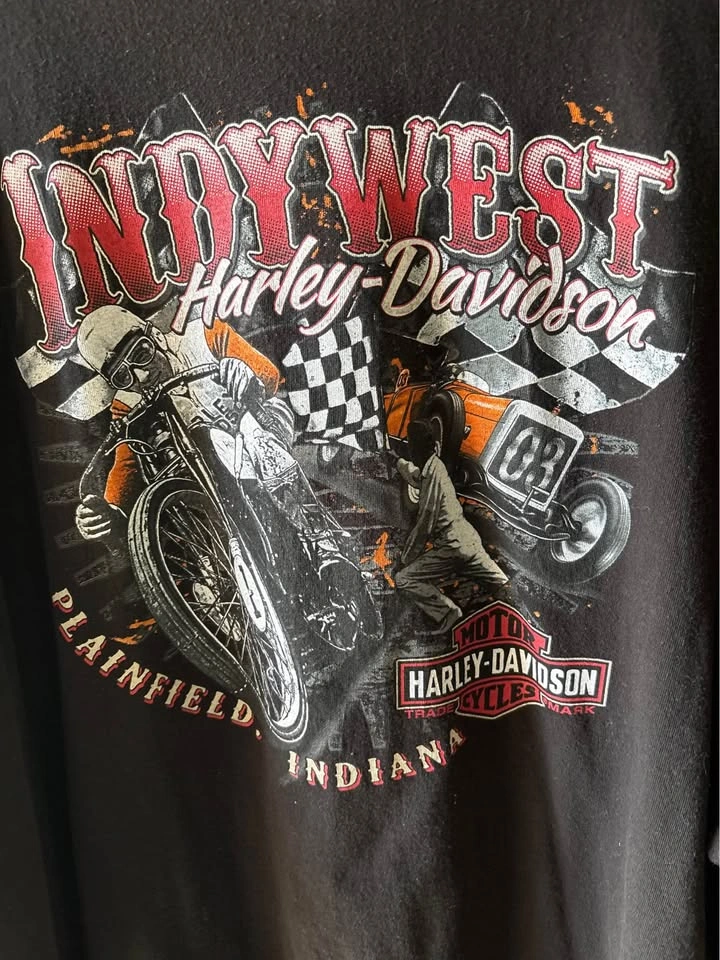 Vintage Men’s Harley-Davidson T-Shirt – Indy West – 3XL/4XL - photo 4