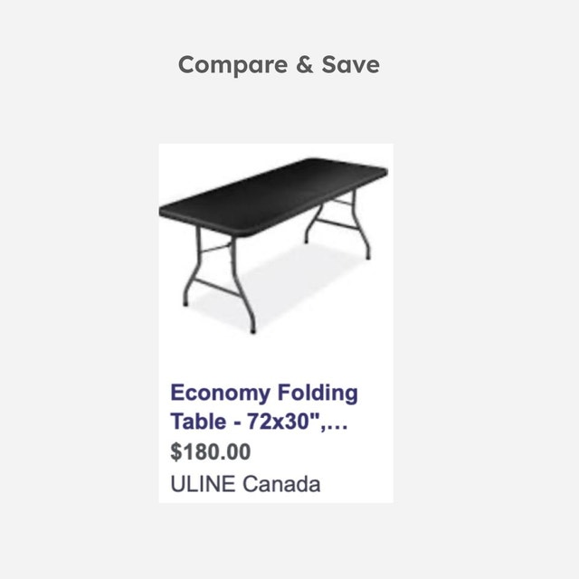 Folding Serving Utility Table - photo 5