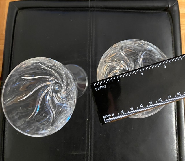 Set of 2 Royal Crystal Rock (RCR) Wine/Water Goblets - photo 4
