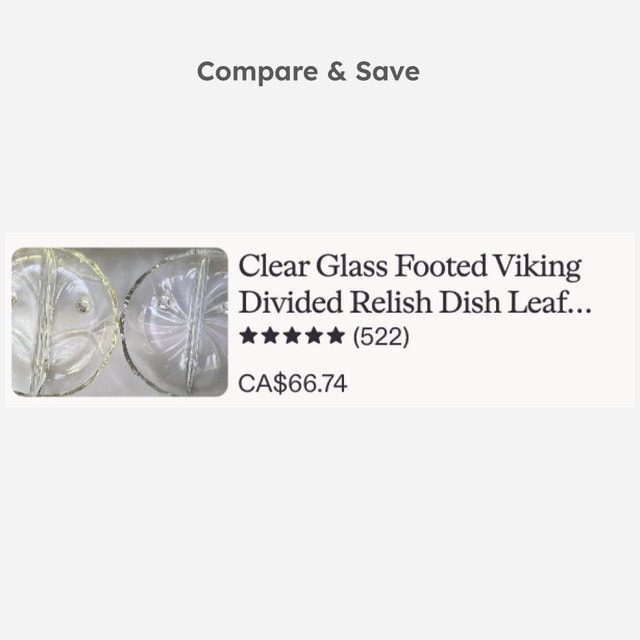 Heisey Waverly 2-Part Divided Footed Relish Dish - photo 5