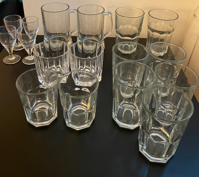 17-Piece Kitchen Glassware Starter Set