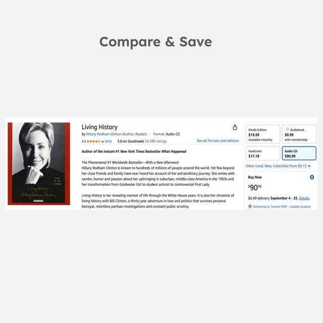 Hillary Rodham Clinton: Living History Audiobook CD Set - photo 4