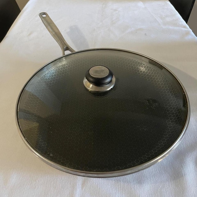12.5" Steel Honeycomb Non-Stick Skillet Wok
