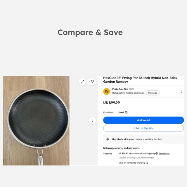 12.5" Steel Honeycomb Non-Stick Skillet Wok - photo 2