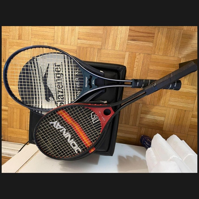 Slazenger + Donnay Tennis Rackets + Tennis Balls Set