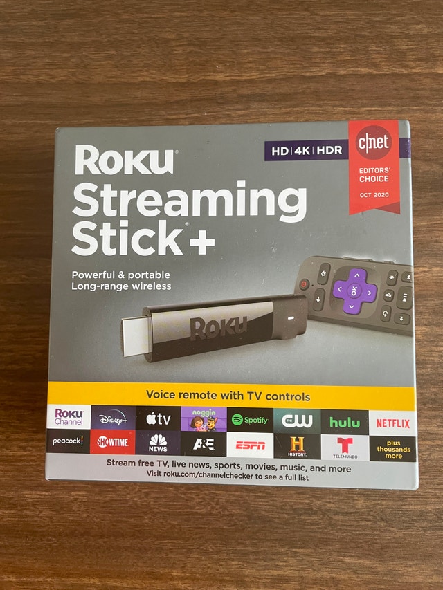 Roku Streaming Stick+ 4K HDR Media Player - Brand New Sealed