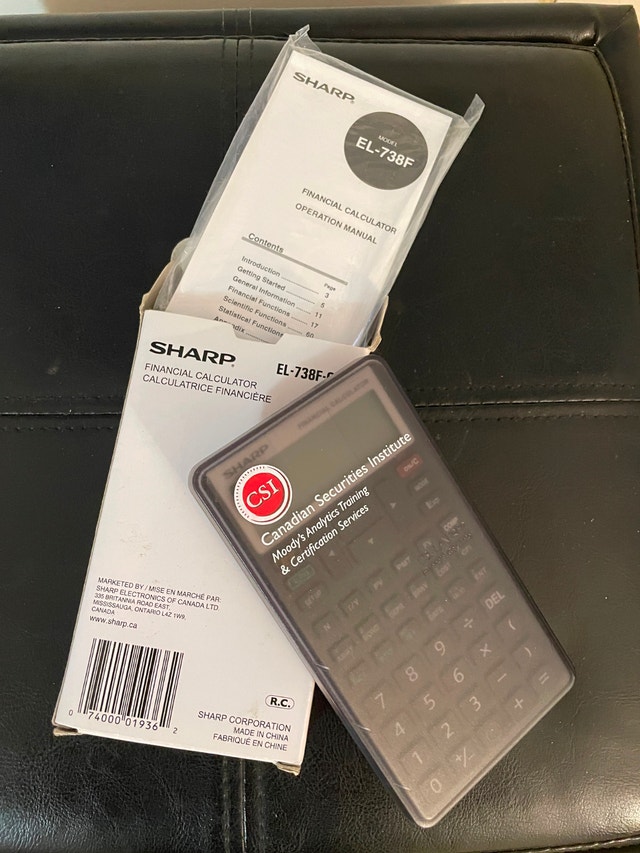 Sharp EL-738F Financial Calculator - Business / Finance
