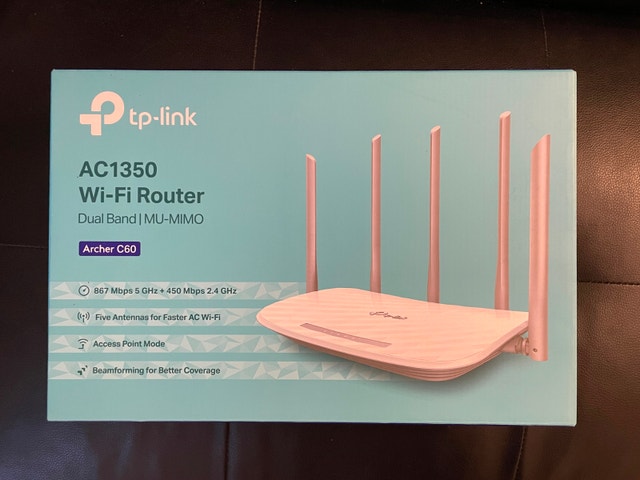 TP-Link Archer C60 AC1350 Dual Band Wi-Fi Router
