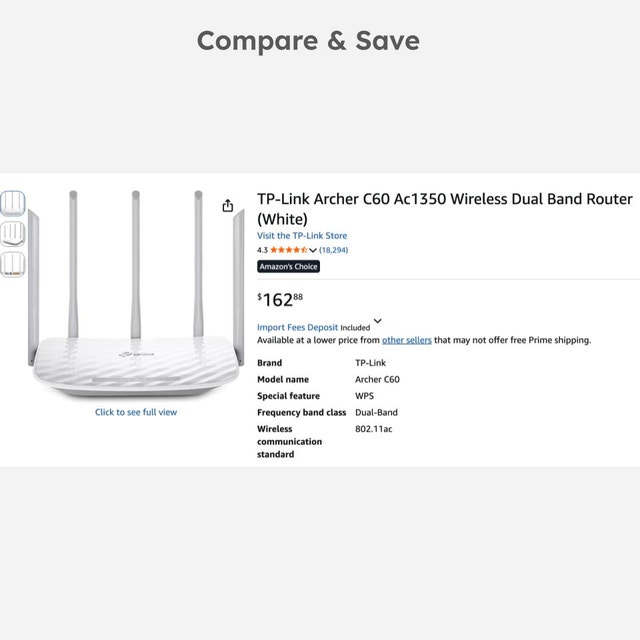 TP-Link Archer C60 AC1350 Dual Band Wi-Fi Router - photo 4
