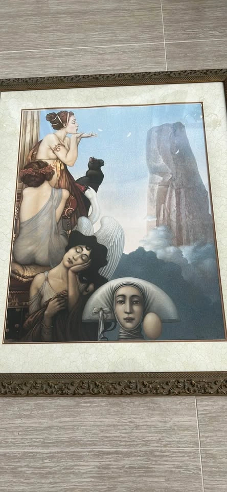 Surrealist Framed Art Print with Ornate Gold Frame - photo 5
