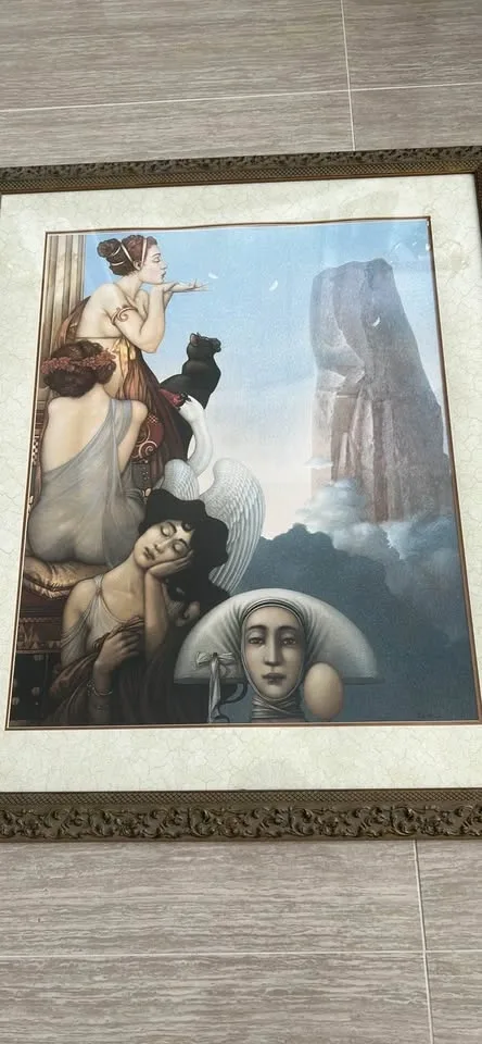 Surrealist Framed Art Print with Ornate Gold Frame - photo 5