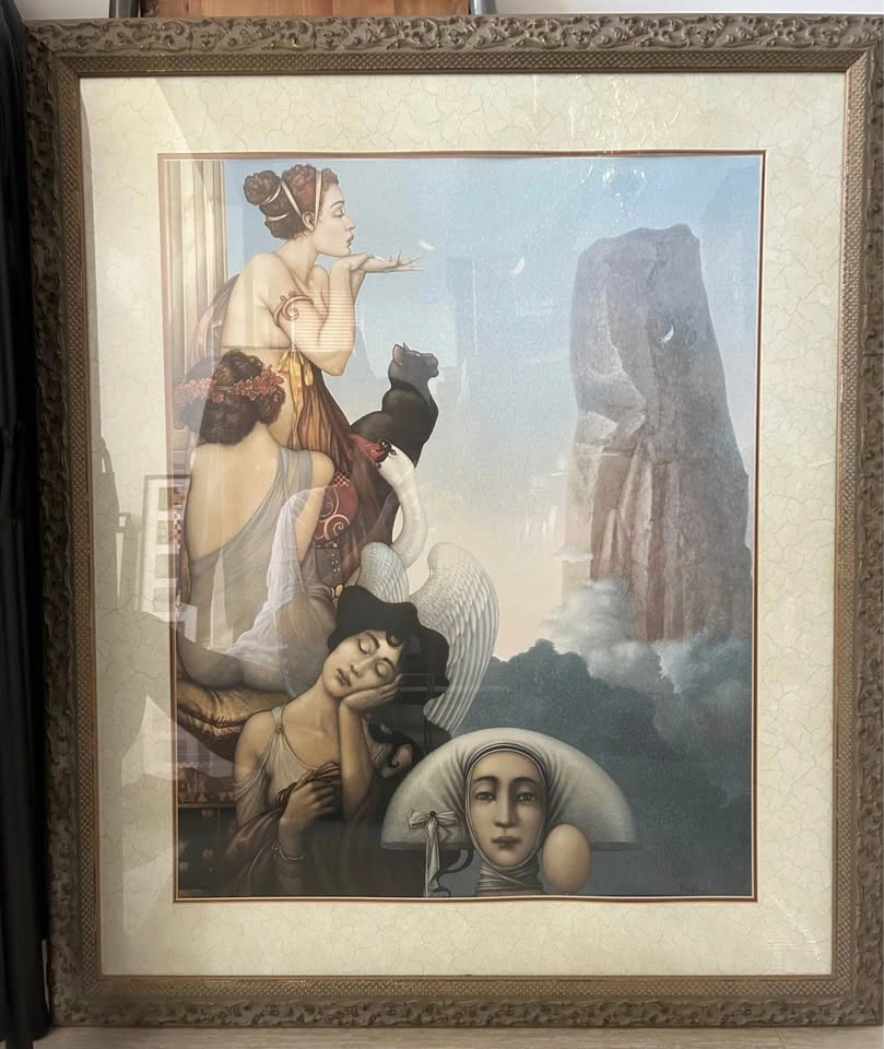 Michael Parkes 'The Letter' Framed Surrealist Art Print - photo 2