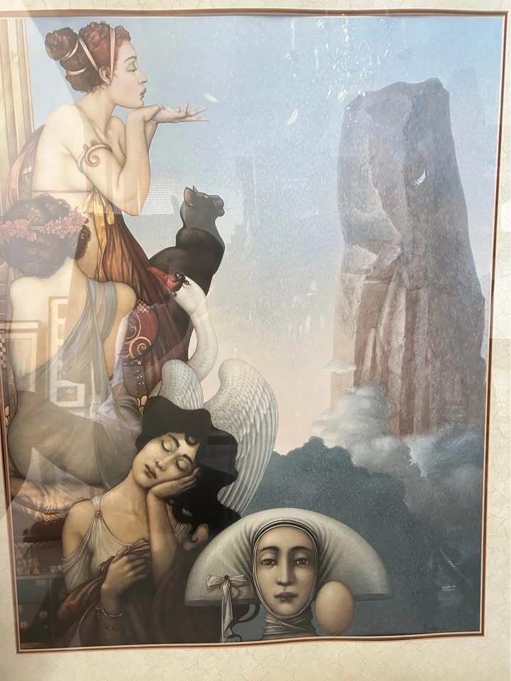 Michael Parkes 'The Letter' Framed Surrealist Art Print - photo 3